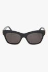 Balenciaga Bershka round sunglasses in black